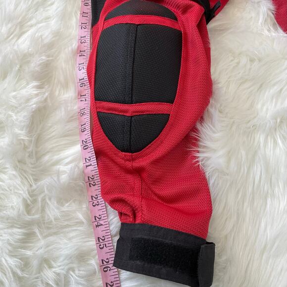 Armored Motorcycle Jacket Men XL Red Black Padded Racing First Gear Protective - Picture 7 of 12